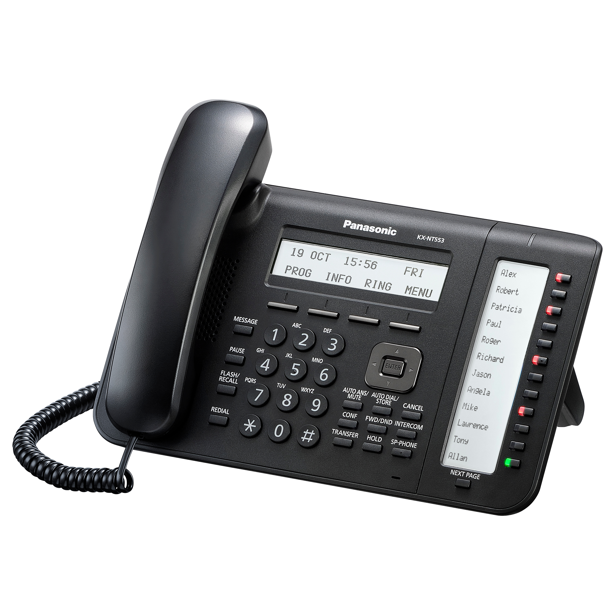 Телефоны стационарные для дома купить. Panasonic KX-dt543. Системный телефон Panasonic KX-dt543. VOIP-телефон Panasonic KX-nt543. Panasonic KX-NT 553.