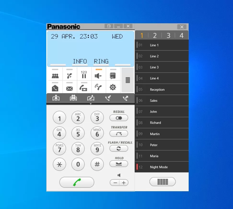 Panasonic IP Softphone for Microsoft Windows 4 Panasonic IP Softphone for Microsoft Windows - Image 2